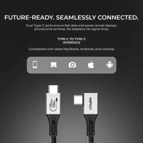 DigiTek DC 5M TC2C C To C Tether Cable Right Angle Online Buy in India 6 DigiTek DC 5M TC2C C To C Tether Cable Right Angle Online Buy in India 6