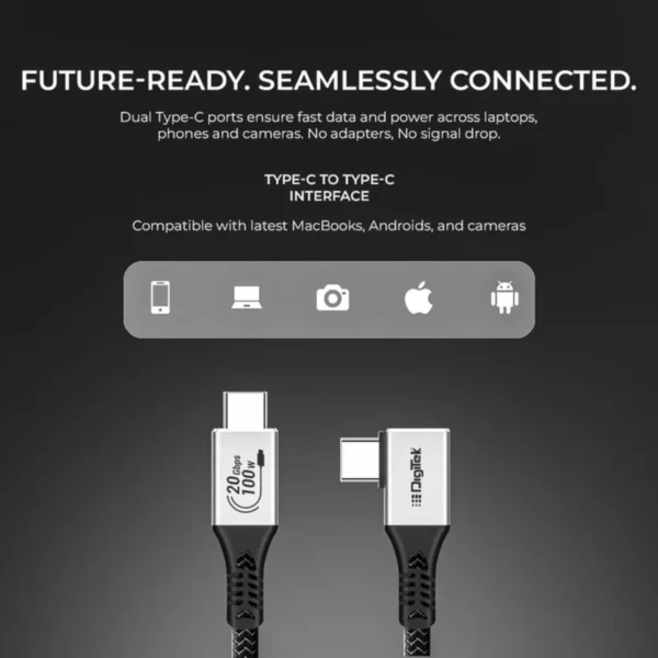 DigiTek DC 5M TC2C C To C Tether Cable Right Angle Online Buy in India 6 DigiTek DC 5M TC2C C To C Tether Cable Right Angle Online Buy in India 6