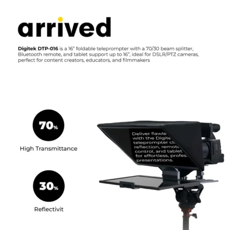 Digitek DTP 016 16 Inch Teleprompter for Smartphone and DSLR in Mumbai India (3) Digitek DTP 016 16 Inch Teleprompter for Smartphone and DSLR in Mumbai India (3)
