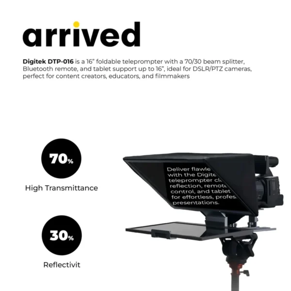 Digitek DTP 016 16 Inch Teleprompter for Smartphone and DSLR in Mumbai India (3) Digitek DTP 016 16 Inch Teleprompter for Smartphone and DSLR in Mumbai India (3)