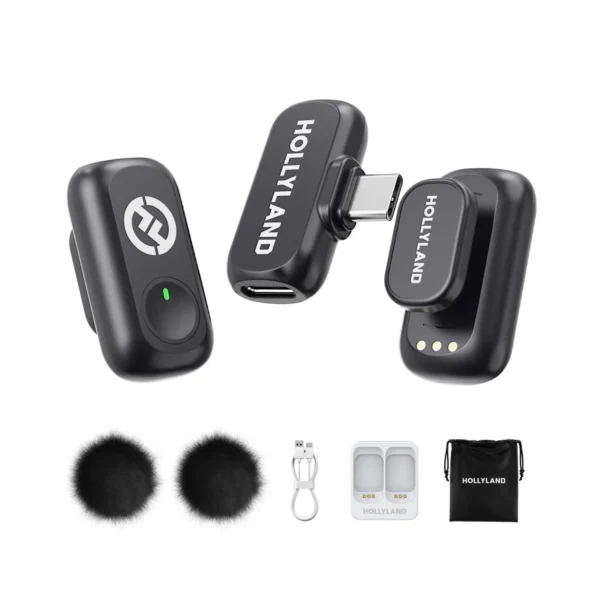 hollyland lark m1 duo wireless lavalier microphone system in mumbai india (1)