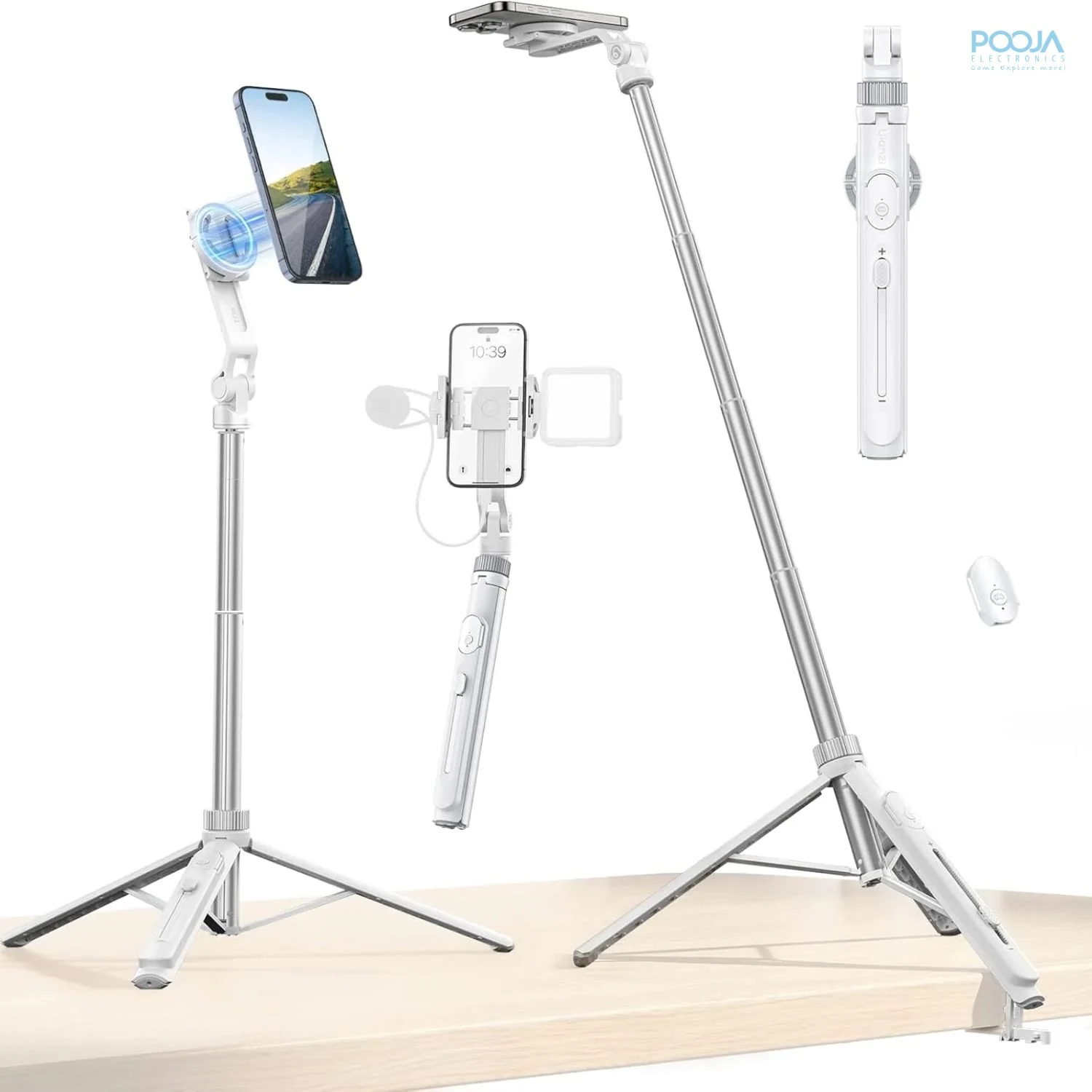 ulanzi tt88 magnetic tripod 57 inch selfie stick remote 2