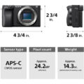 Sony Alpha a6400 Mirrorless Digital Camera with 16-50mm Lens