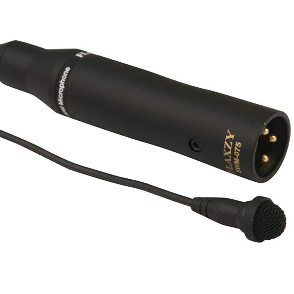 Flaxzy Mic SWM-075 XLR Lavalier 48V Phantom Power Lapel Omnidirectional Microphone - Pack of 1 1 Flaxzy Mic SWM-075 XLR Lavalier 48V Phantom Power Lapel Omnidirectional Microphone - Pack of 1