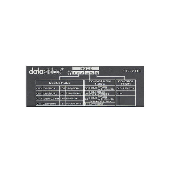 Datavideo TC-200 & CG-200 HD/SD Character Generator Kit 5 Datavideo TC-200 & CG-200 HD/SD Character Generator Kit