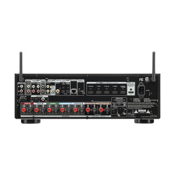 Denon AVR-X1500H 7 Denon AVR-X1500H 7.2-Channel Network A/V Receiver