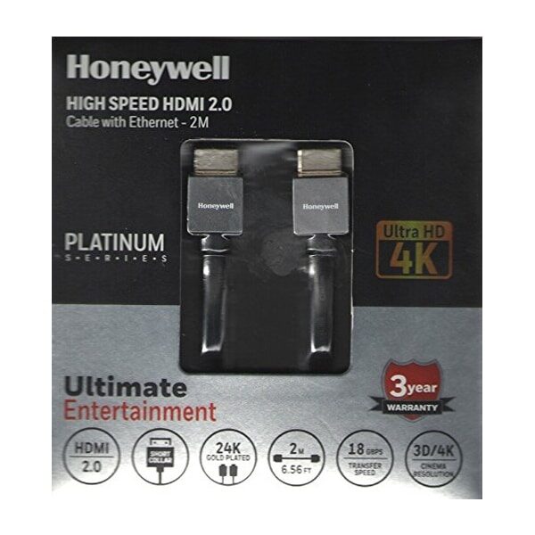 Honeywell High Speed Short Collar HDMI 2 Honeywell High Speed Short Collar HDMI 2.0 Cable with Ethernet - 2M
