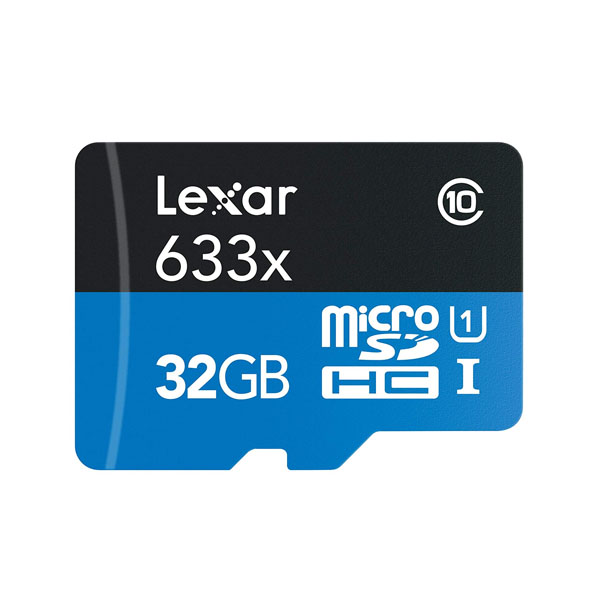 Lexar 32GB High-Performance 633x UHS-I microSDXC Memory Card with SD Adapter