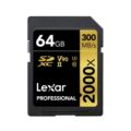 Lexar 2000X Pro SDXC 64GB SD Card with UHS-II Reader