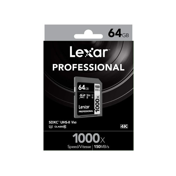 Lexar® Professional 1000x 64GB SDHC™/SDXC™ 1 Lexar® Professional 1000x 64GB SDHC™/SDXC™