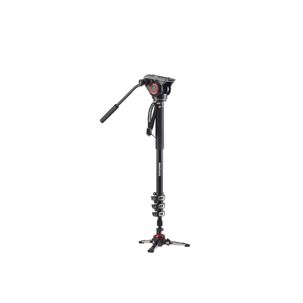 Manfrotto Xpro Aluminum Video Monopod With 500 Series Video Head, Black