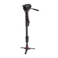 Manfrotto Xpro Aluminum Video Monopod With 500 Series Video Head, Black
