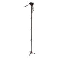 Manfrotto Xpro Aluminum Video Monopod With 500 Series Video Head, Black