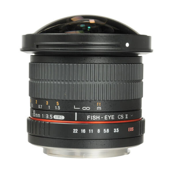 Samyang 8mm f/3 Samyang 8mm f/3.5 HD Fisheye Lens with Removable Hood for Canon