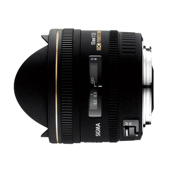 Sigma 10mm F2 Sigma 10mm F2.8 EX DC Fisheye HSM lens