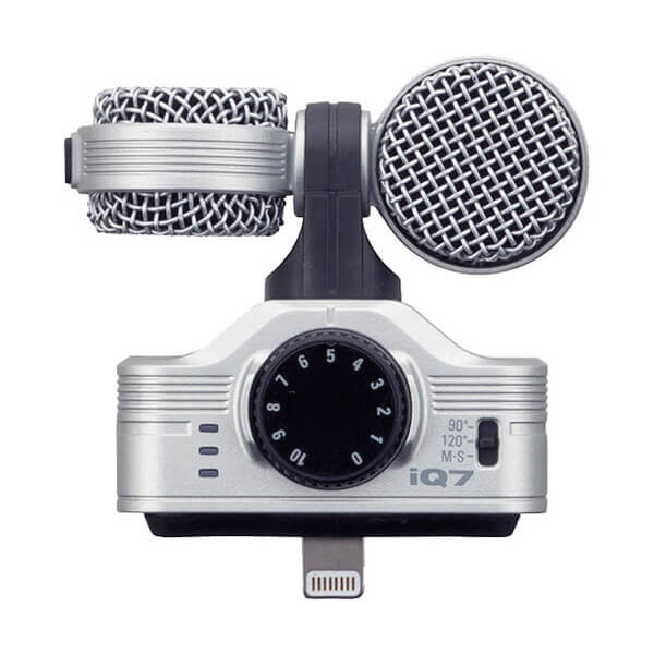 Zoom Mid-Side Stereo Microphone for iOS Devices with Lightning Connector - iQ7 3 Zoom Mid-Side Stereo Microphone for iOS Devices with Lightning Connector - iQ7