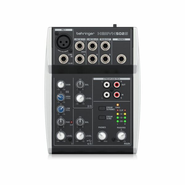 Behringer XENYX 502S Analog 5 Input Mixer with USB Streaming Interface Online Buy India 01 Behringer XENYX 502S Analog 5 Input Mixer with USB Streaming Interface Online Buy India 01