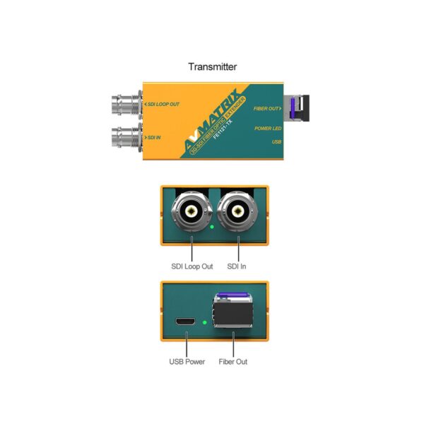 AVMatrix 3G SDI Fiber Optic Extender Transmitter & Receiver Set Online Buy India 03 AVMatrix 3G SDI Fiber Optic Extender Transmitter & Receiver Set Online Buy India 03