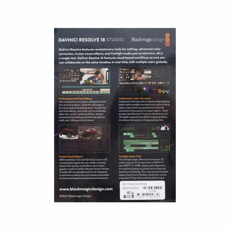 Blackmagic Design DaVinci Resolve Studio Online Buy India 02