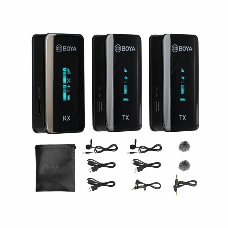 Boya BY XM6 S2 2.4GHz Dual Wireless Lavalier Microphone Online Buy India 01