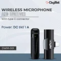 Digitek DWM 001 Wireless Microphone & Receiver with Type C Online Buy India 02