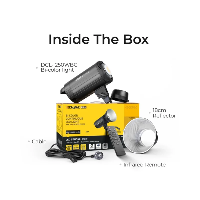 1Digitek Lite DCL 250 WBC Combo BI Color Continuous LED Light Online Buy India 02 1Digitek Lite DCL 250 WBC Combo BI Color Continuous LED Light Online Buy India 02