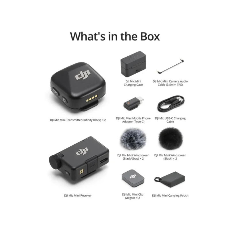 DJI Mic Mini 2 Person Compact Wireless Microphone System Online Buy India 02 DJI Mic Mini 2 Person Compact Wireless Microphone System Online Buy India 02