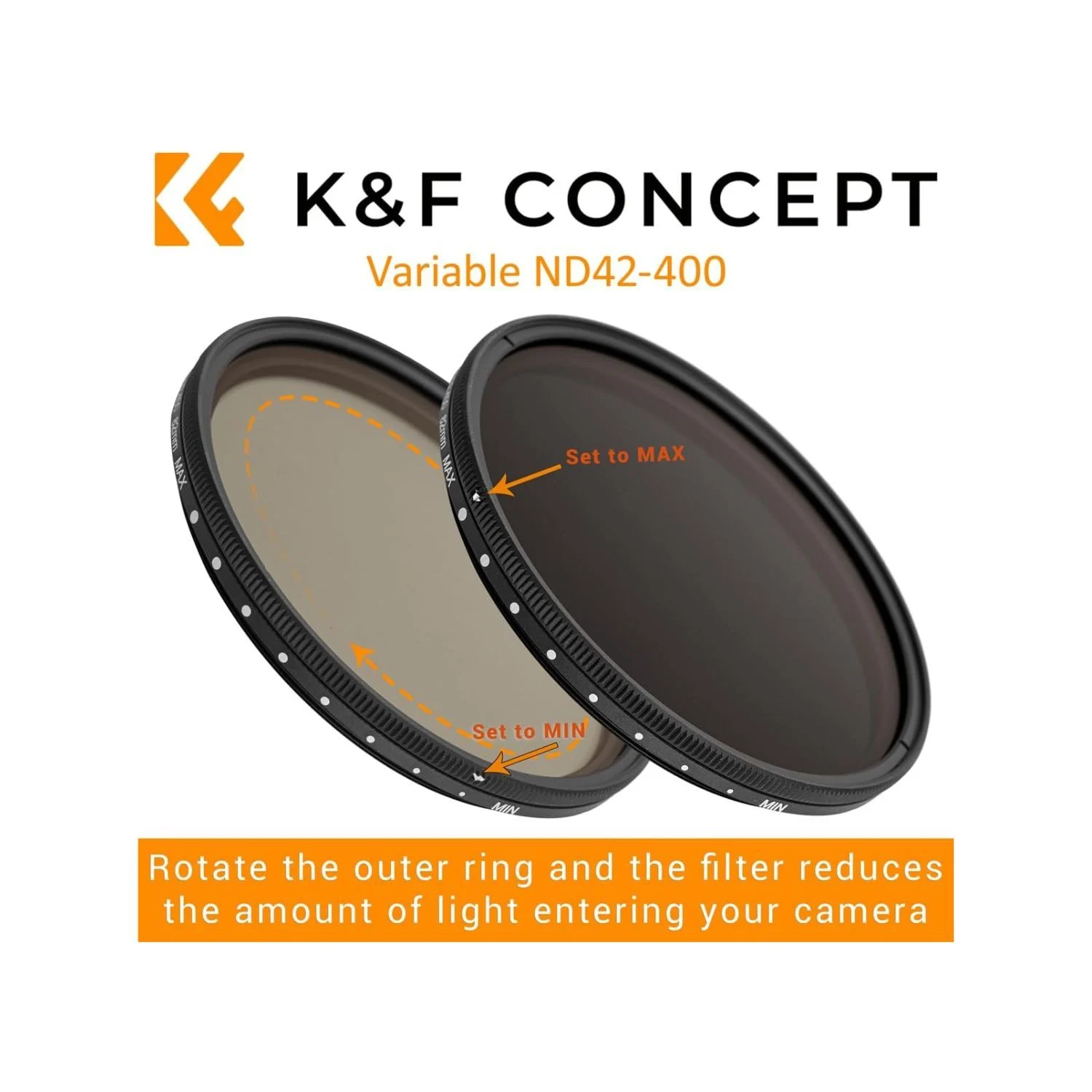 K&F 72mm ND2 ND400 Variable ND Filter in Mumbai India (2)