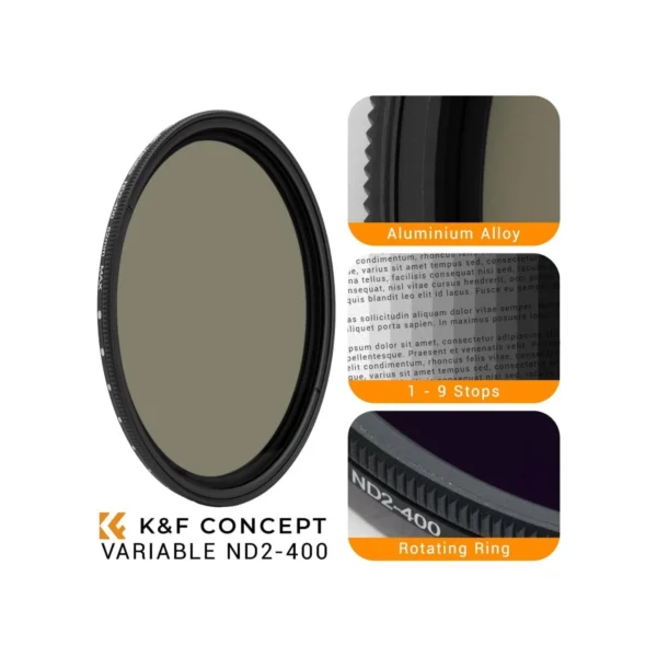 K&F 72mm ND2 ND400 Variable ND Filter in Mumbai India (3) K&F 72mm ND2 ND400 Variable ND Filter in Mumbai India (3)