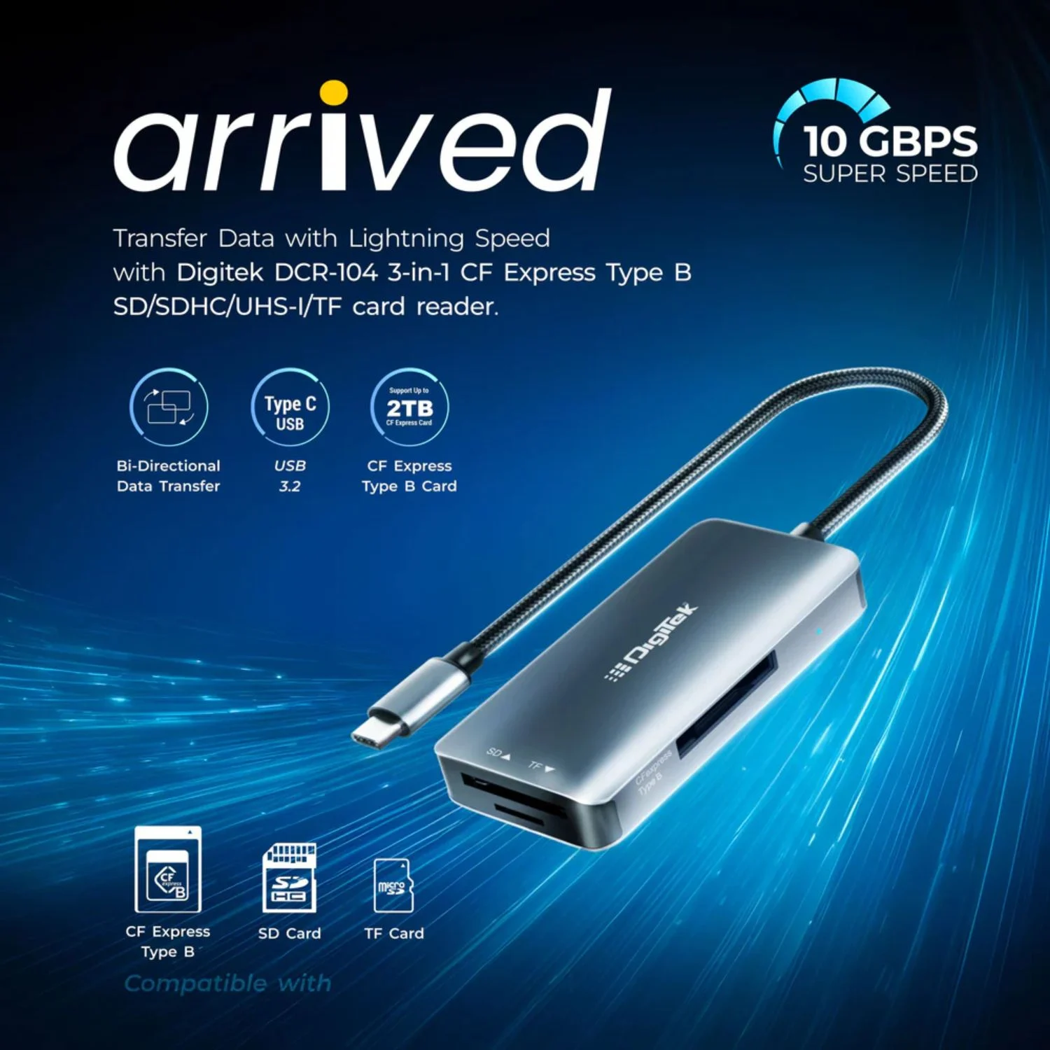 Digitek DCR 104 CFB 2 in 2 CFexpress Type B and SDXC Card Reader in Mumbai India (2)