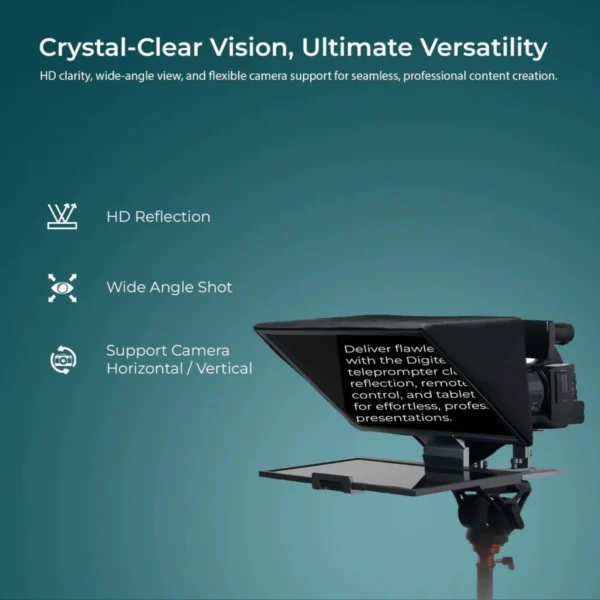 Digitek DTP 016 16 Inch Teleprompter for Smartphone and DSLR in Mumbai India (7) Digitek DTP 016 16 Inch Teleprompter for Smartphone and DSLR in Mumbai India (7)