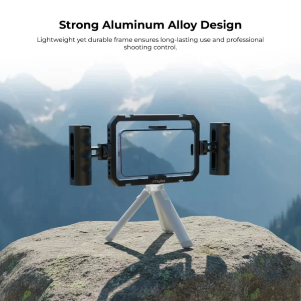 Digitek DSC 002 Handheld Aluminum Alloy Universal Smartphone Cage Video Rig for Vloggers in Mumbai India (3) Digitek DSC 002 Handheld Aluminum Alloy Universal Smartphone Cage Video Rig for Vloggers in Mumbai India (3)