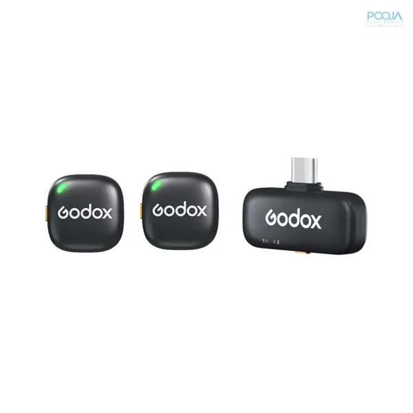 godox c01 2 person wireless microphone system usb c black