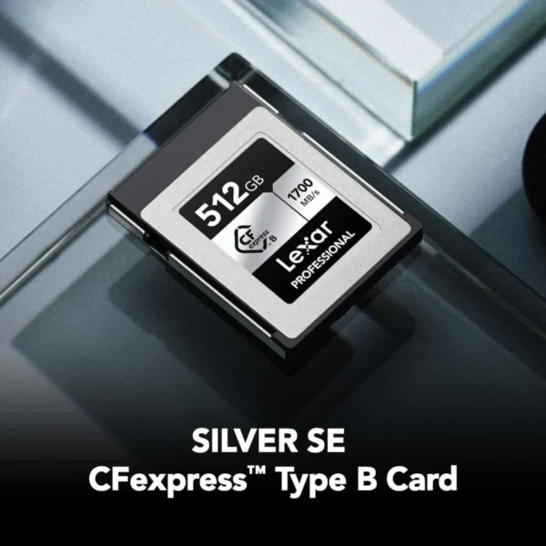Lexar 512GB Silver SE CFexpress Type B Memory Card 2 Lexar 512GB Silver SE CFexpress Type B Memory Card 2