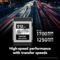 Lexar 512GB Silver SE CFexpress Type B Memory Card 3