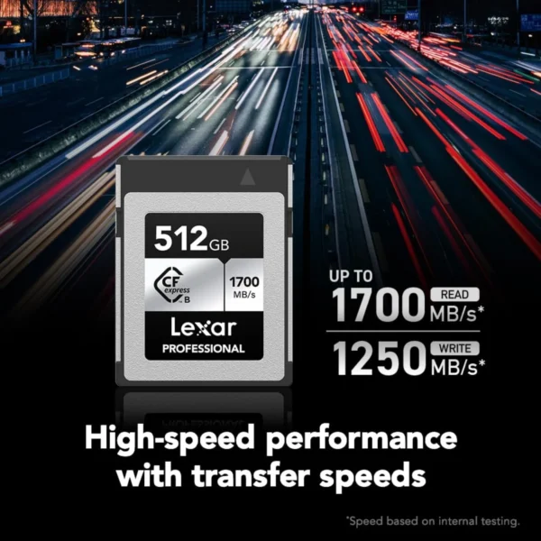 Lexar 512GB Silver SE CFexpress Type B Memory Card 3 Lexar 512GB Silver SE CFexpress Type B Memory Card 3
