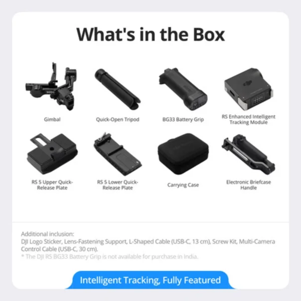 dji rs 5 gimbal combo kit ai tracking module 8