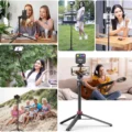 ulanzi mt 44 extendable vlogging tripod black 2