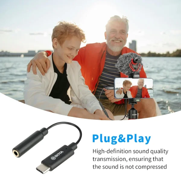 Boya BY K4 USB C to 3.5mm TRS Female Audio Adapter Cable (6cm) Online Buy in India 4 Boya BY K4 USB C to 3.5mm TRS Female Audio Adapter Cable (6cm) Online Buy in India 4