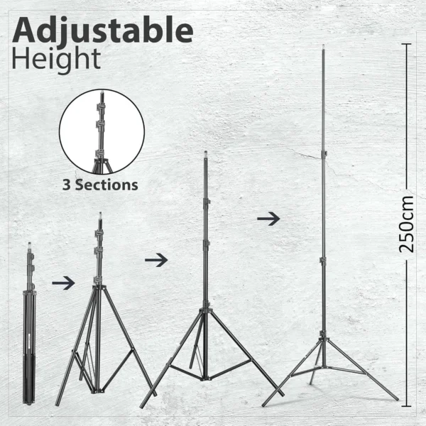 CC 14 Feet Professional Aluminium Light Stand 3 CC 14 Feet Professional Aluminium Light Stand 3