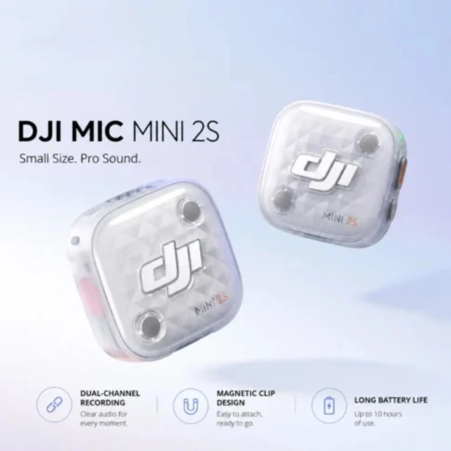 DJI Mic Mini 2S Wireless Microphone Combo 2 DJI Mic Mini 2S Wireless Microphone Combo 2