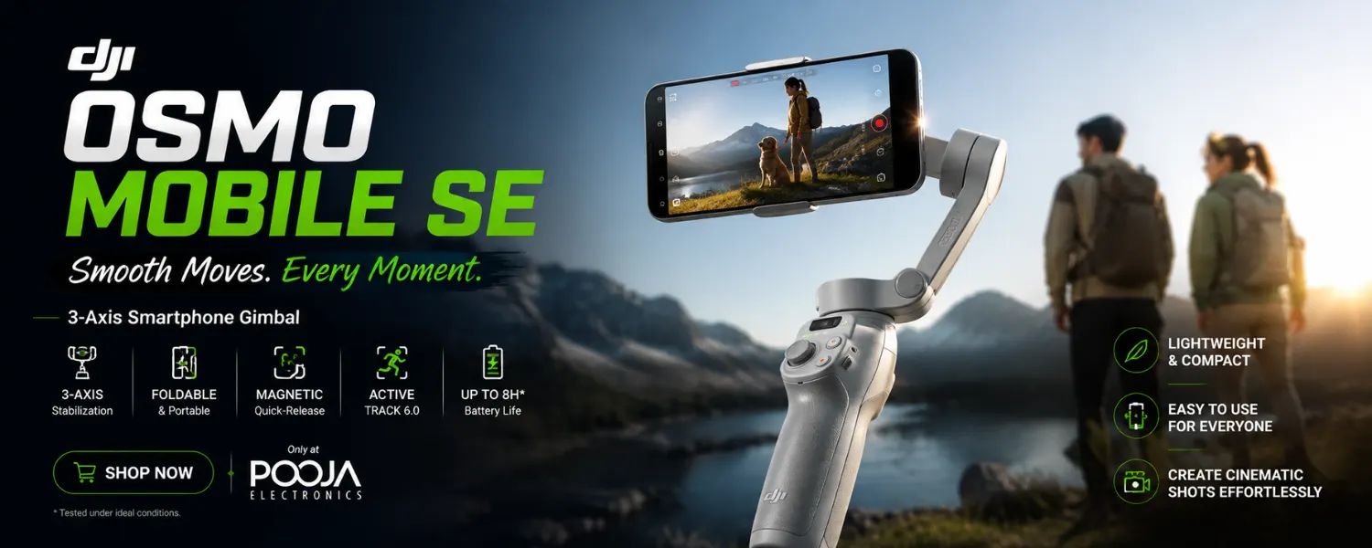 DJI Osmo Mobile SE 3-Axis Smartphone Gimbal in Mumbai India