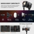 Godox LA600Bi Bi Color LED Video Light (600W) 5