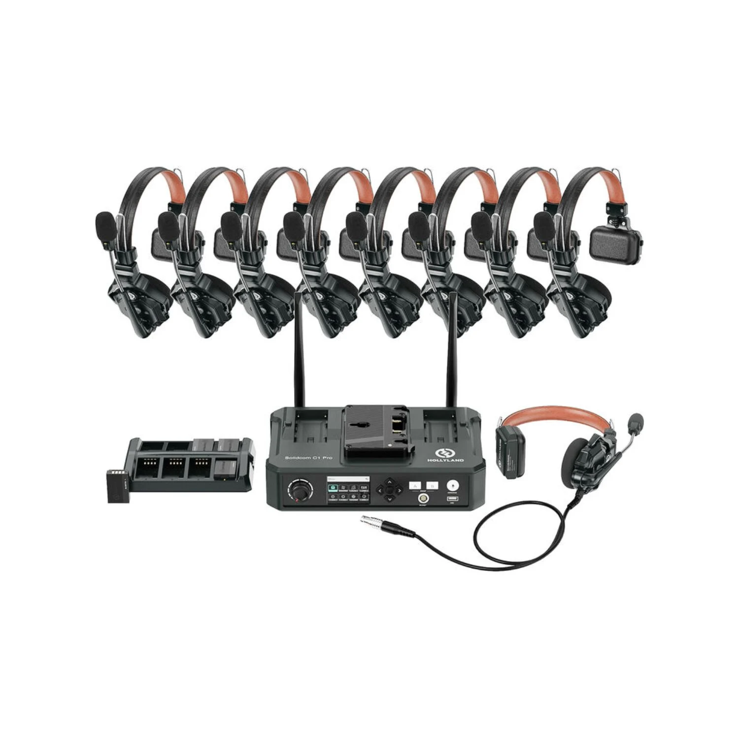 Hollyland Solidcom C1 Pro Hub8S 9 Person Wireless Intercom System 1