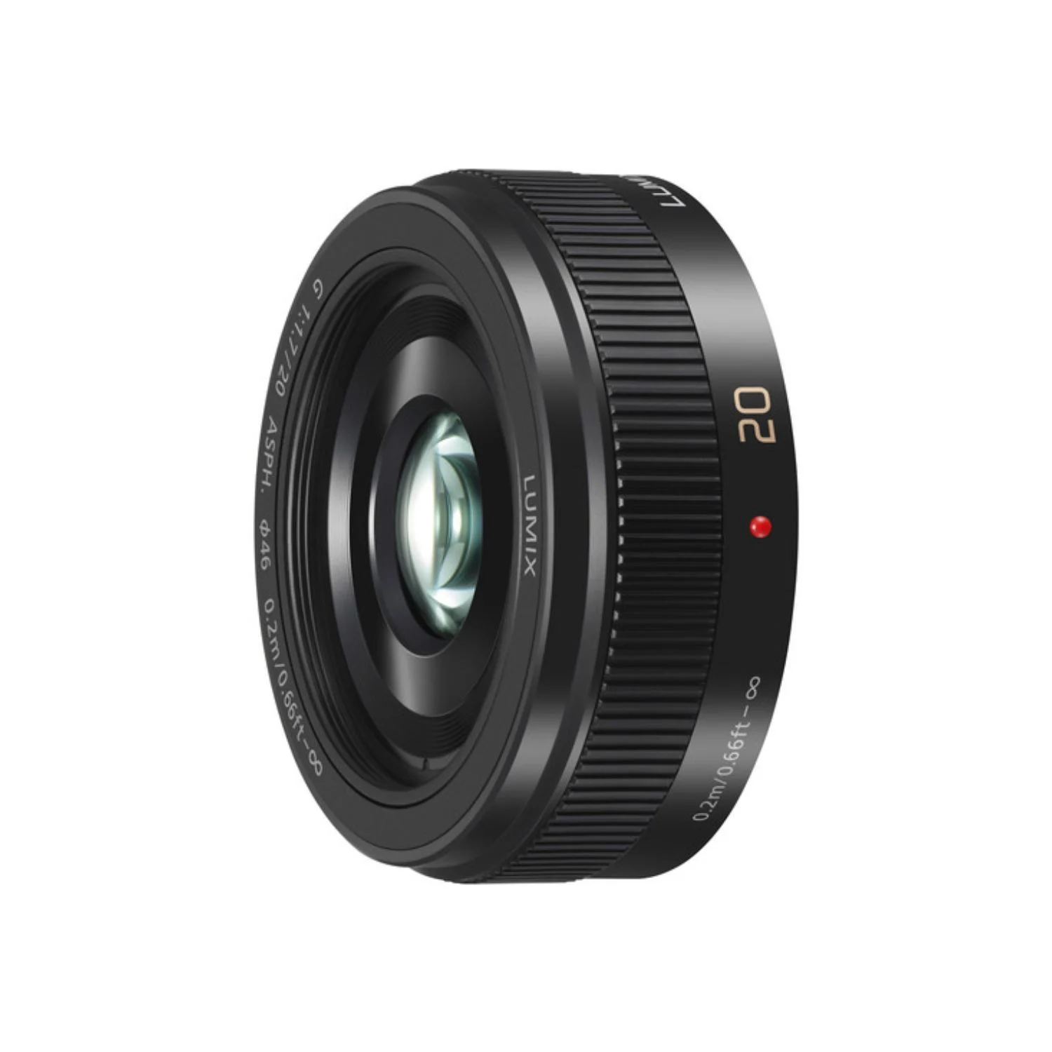 Panasonic Lumix G 20mm f1.7 II ASPH. Pancake Lens Black 1