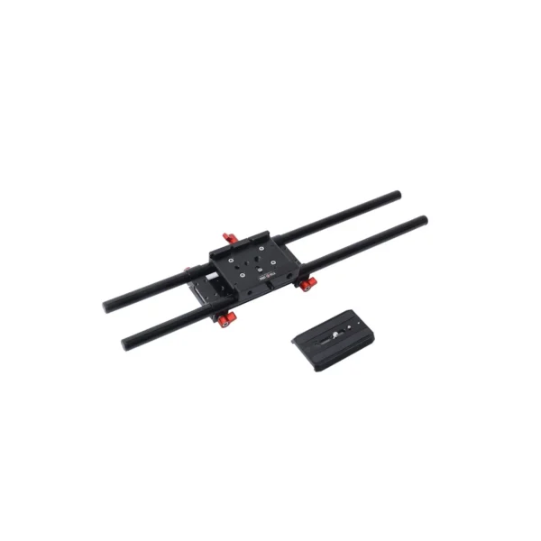 Shootvilla 15mm Rail Rod Support System Base Plate for DSLR Rigs, Black 2 Shootvilla 15mm Rail Rod Support System Base Plate for DSLR Rigs, Black 2