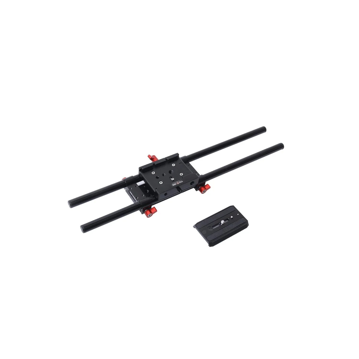 Shootvilla 15mm Rail Rod Support System Base Plate for DSLR Rigs, Black 2