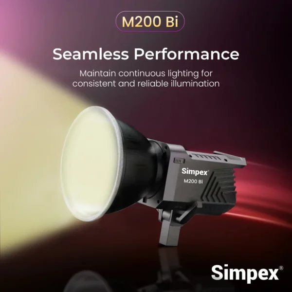 Simpex M-200Bi 200W Bi-Color Continuous LED Light Online Buy in India 6 Simpex M-200Bi 200W Bi-Color Continuous LED Light Online Buy in India 6