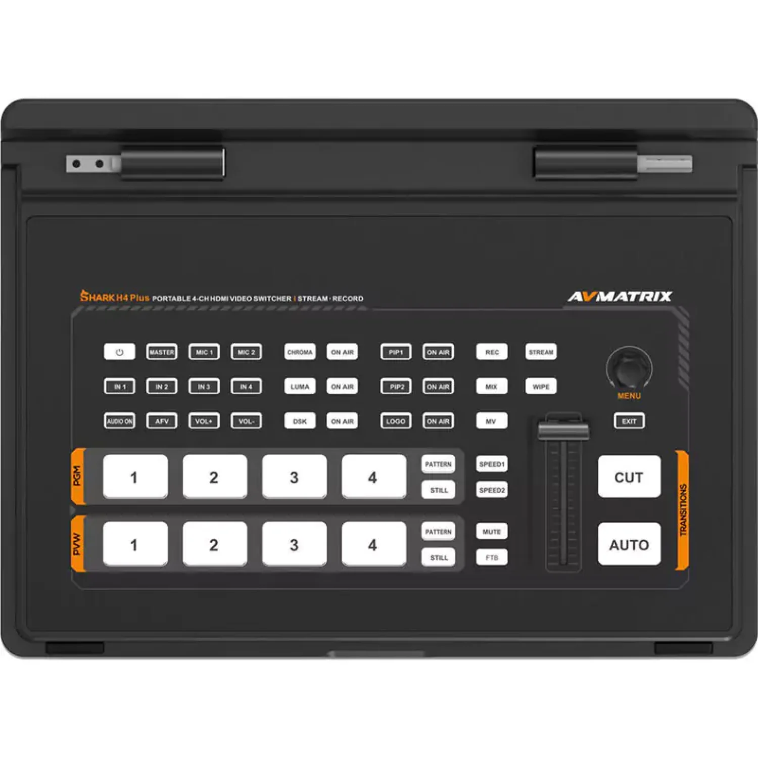 AVMATRIX Shark H4 PLUS control panel with push buttons and T-bar